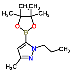 3-甲基-1-丙基-5-(4,4,5,5-四甲基-1,3,2-二氧硼杂环戊烷-2-基)-1H-吡唑图片