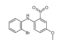 (2'-bromo-phenyl)-(4-methoxy-2-nitrophenyl)-amine结构式