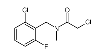 2-CHLORO-N-(2-CHLORO-6-FLUOROBENZYL)-N-METHYLACETAMIDE结构式