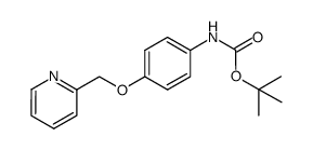 tert-butyl (4-(pyridin-2-ylmethoxy)phenyl)carbamate Structure