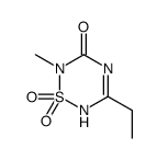 5-ethyl-2-methyl-1,1-dioxo-4H-1,2,4,6-thiatriazin-3-one Structure