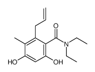 N,N-diethyl-4,6-dihydroxy-3-methyl-2-prop-2-enylbenzamide Structure