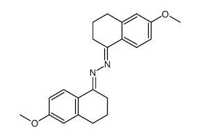 bis-(6-methoxy-3,4-dihydro-2H-[1]naphthylidene)-hydrazine Structure