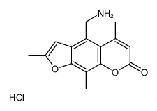 TRIOXSALEN, 4'-AMINOMETHYL-, HYDROCHLORIDE Structure