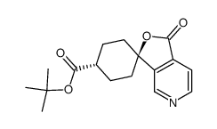 tert-butyl (1r,4r)-1'-oxo-1'H-spiro[cyclohexane-1,3'-furo[3,4-c]pyridine]-4-carboxylate结构式