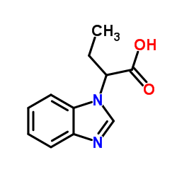 2-(1H-Benzimidazol-1-yl)butanoic acid结构式