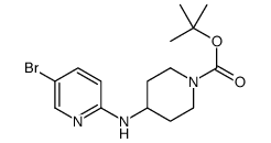 tert-butyl 4-[(5-bromopyridin-2-yl)amino]piperidine-1-carboxylate Structure