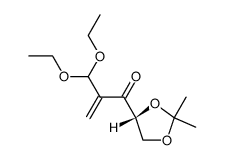 acetal diethylique du 2-desoxy-4,5-O-isopropylidene-2-C-methylene-D-glycero-pentos-3-ulose Structure