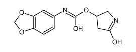 (5-oxopyrrolidin-3-yl) N-(1,3-benzodioxol-5-yl)carbamate Structure