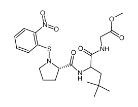 2-nitrobenzenesulfenyl-L-prolyl-L-neopentylglycyl-glycine methyl ester结构式