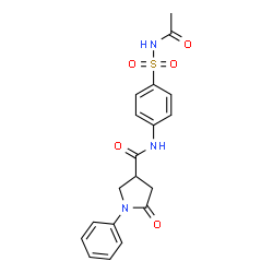 N-[4-(acetylsulfamoyl)phenyl]-5-oxo-1-phenylpyrrolidine-3-carboxamide picture