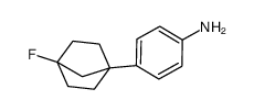 4-(4-fluoro-1-bicyclo[2.2.1]heptanyl)aniline结构式