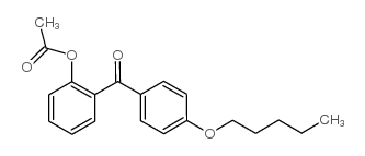 2-ACETOXY-4'-PENTYLOXYBENZOPHENONE结构式