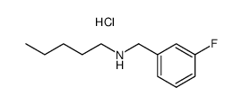 (3-Fluoro-benzyl)-pentyl-amine; hydrochloride Structure