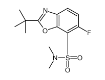 2-tert-butyl-6-fluoro-N,N-dimethyl-1,3-benzoxazole-7-sulfonamide Structure