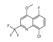 8-chloro-5-fluoro-4-methoxy-2-(trifluoromethyl)quinoline结构式