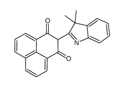 2-(3,3-dimethylindol-2-yl)phenalene-1,3-dione结构式