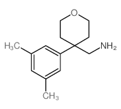 C-[4-(3,5-Dimethyl-phenyl)-tetrahydro-pyran-4-yl]-methylamine Structure