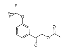 2-oxo-2-(3-(trifluoromethoxy)phenyl)ethyl acetate structure