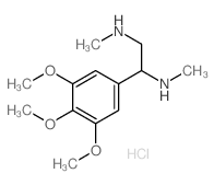 1,2-Ethanediamine,N1,N2-dimethyl-1-(3,4,5-trimethoxyphenyl)-, hydrochloride (1:2) structure