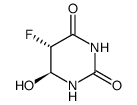 2,4(1H,3H)-Pyrimidinedione,5-fluorodihydro-6-hydroxy-,trans-(9CI)结构式