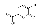 5-hydroxy-6-oxopyran-2-carboxylic acid Structure