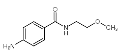 4-氨基-N-(2-甲氧基乙基)苯甲酰胺结构式