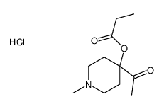 (4-acetyl-1-methylpiperidin-1-ium-4-yl) propanoate,chloride结构式