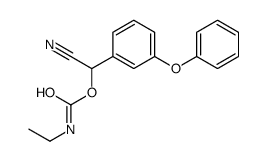 [cyano-(3-phenoxyphenyl)methyl] N-ethylcarbamate Structure