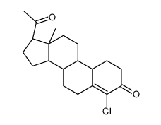 (8R,9S,10R,13S,14S,17S)-17-acetyl-4-chloro-13-methyl-2,6,7,8,9,10,11,12,14,15,16,17-dodecahydro-1H-cyclopenta[a]phenanthren-3-one结构式