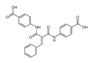 4-[[2-[(4-carboxyphenyl)carbamoyl]-3-phenyl-prop-2-enoyl]amino]benzoic acid结构式