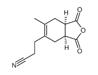 (+-)-4-(2-cyano-ethyl)-5-methyl-cyclohex-4-ene-1r,2c-dicarboxylic acid-anhydride Structure