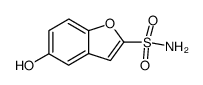 5-Hydroxy-2-sulfamoylbenzo[b]furan结构式