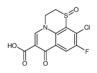 10-chloro-9-fluoro-7-oxo-2,3-dihydro-7H-pyrido(1,2,3-de)(1,4)benzothiazine-6-carboxylic acid 1-oxide Structure