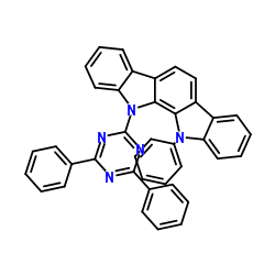 11-(4,6-Diphenyl-1,3,5-triazin-2-yl)-12-phenyl-11,12-dihydroindolo[2,3-a]carbazole structure