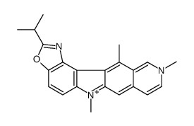 2-isopropyl-7,10,12-trimethyl-6H-(1,3)oxazolo(5,4c)pyrido(3,4-g)carbazole structure