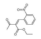 2-[(2-nitrophenyl)methylene]-3-oxobutanoic acid,ethyl ester Structure