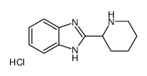 2-piperidin-2-yl-1H-benzimidazole,hydrochloride Structure