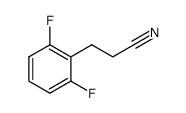 3-(2,6-difluoro-phenyl)propionitrile结构式