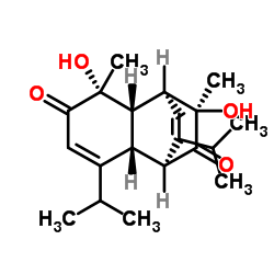 3,10-二羟基-5,11-二薄荷二烯-4,9-二酮结构式