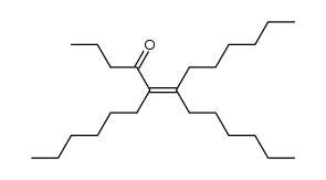 5,6-dihexyldodec-5-en-4-one结构式