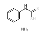 Carbamodithioic acid,N-phenyl-, ammonium salt (1:1) Structure