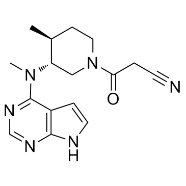 (3R,4S)-4-甲基-3-(甲基-7H-吡咯并[2,3-d]嘧啶-4-氨基)-beta-氧代-1-哌啶丙腈图片