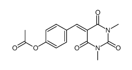 5-(4'-acetoxybenzylidene)-1,3-dimethylbarbituric acid Structure