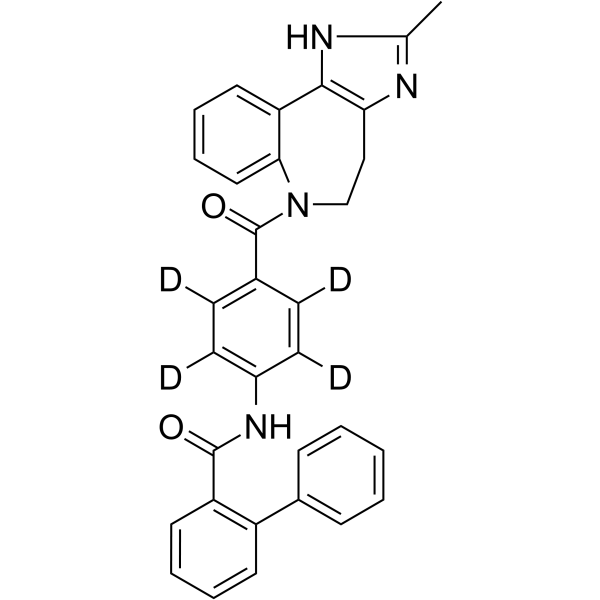 考尼伐坦-D4结构式