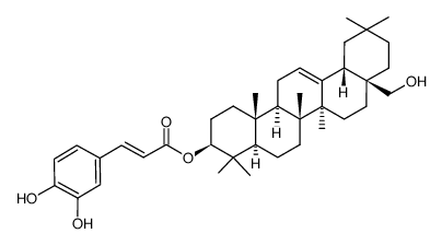 3β-(3,4-dihydroxycinnamoyl)erythrodiol Structure