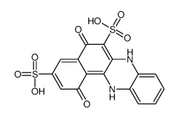 1,5-dioxo-7,12-dihydrobenzo[a]phenazine-3,6-disulfonic acid Structure