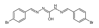 1,3-bis[(4-bromophenyl)methylideneamino]urea Structure