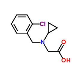 N-(2-Chlorobenzyl)-N-cyclopropylglycine Structure