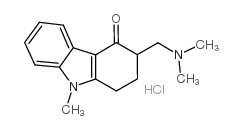 3-[(Dimethylamino)methyl]-1,2,3,9-tetrahydro-9-methyl-4H-carbazol-4-one hydrochloride structure